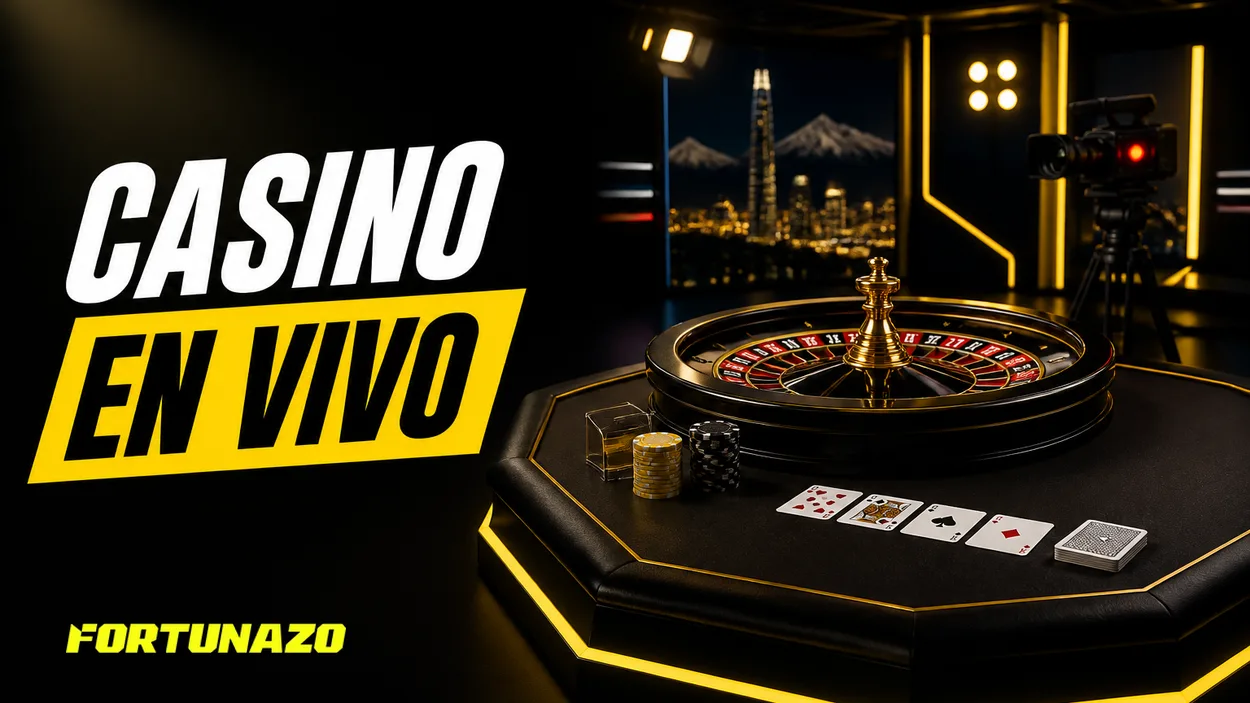 Presentadora ante mesa de cartas